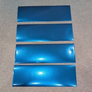3M 1080 Gloss‎ Metallic Blue Vinyl Wrap 4pc 12×4 Car Accent Strips